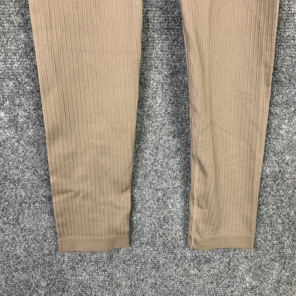 Unbranded Ribbed XS Compression Tights Women Tan Wide Waist - Picture 3 of 5
